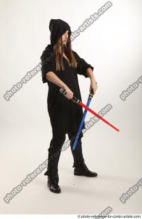 08 2018 01 ANGELIA STANDING POSE WITH LIGHTSABERS